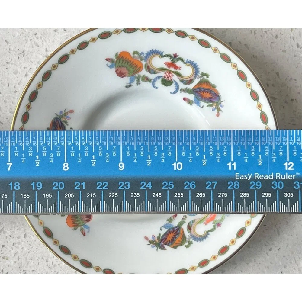 A. Raynaud Et Cie Limoges France Porcelain Cup & Saucer Set With Floral Motif Go